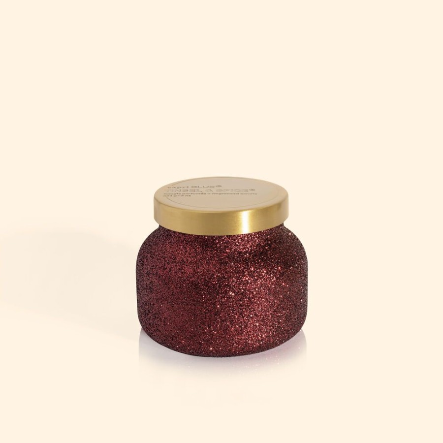 Capri Blue Tinsel & Spice Glam Petite Jar, 8 Oz | Candles