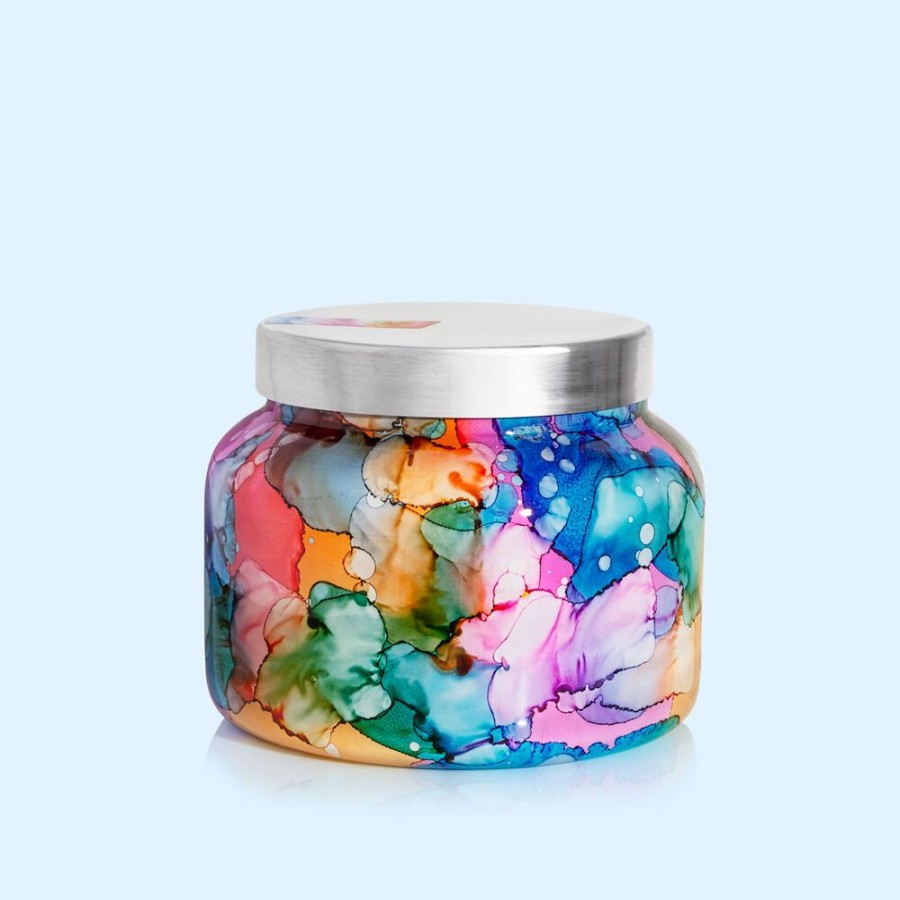 Capri Blue Volcano Rainbow Watercolor Jumbo Jar, 48 Oz | Candles