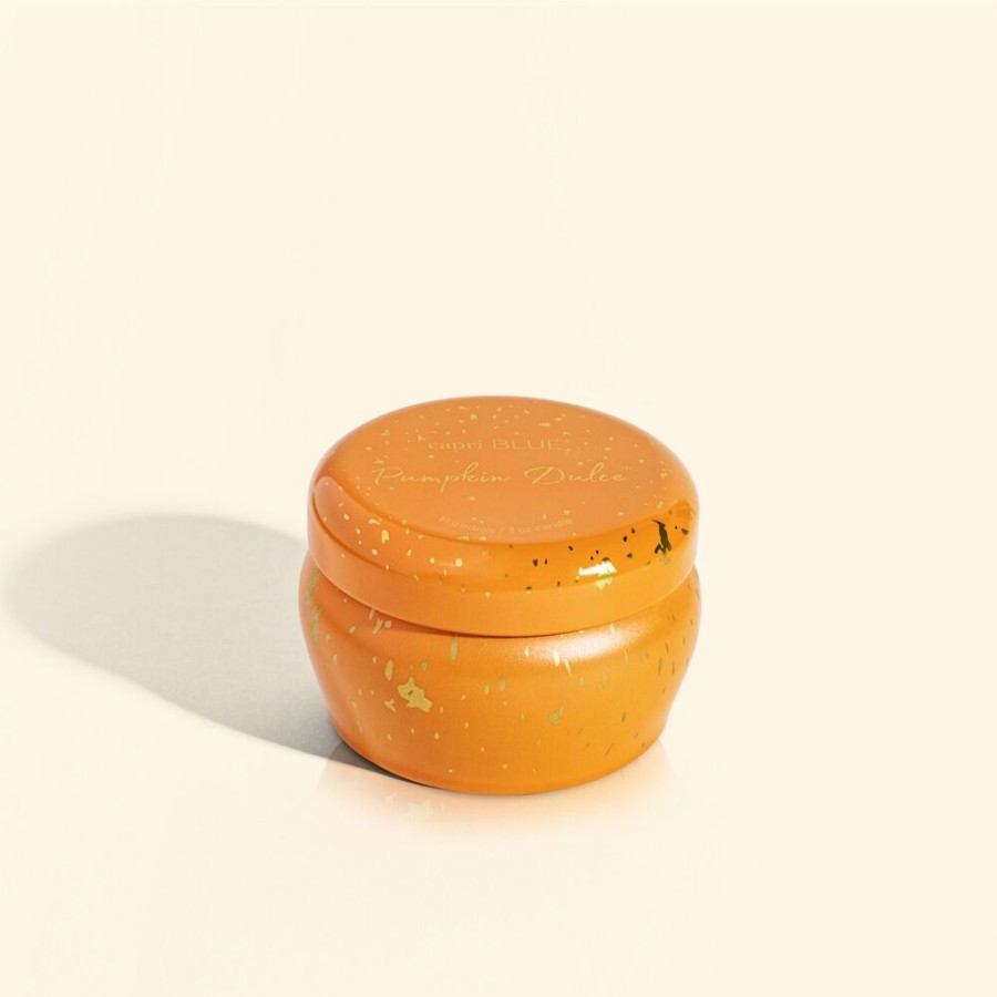 Capri Blue Pumpkin Dulce Glimmer Mini Tin, 3 Oz | Candles