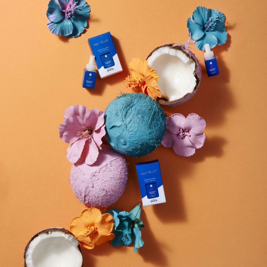Capri Blue Cb + Pura Diffuser Refill, Coconut Santal | Pura Smart Home Fragrance