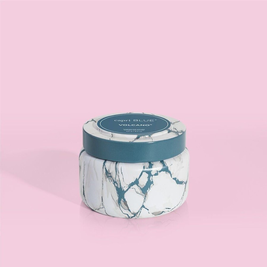 Capri Blue Volcano Modern Marble Printed Travel Tin, 8.5 Oz | Candles