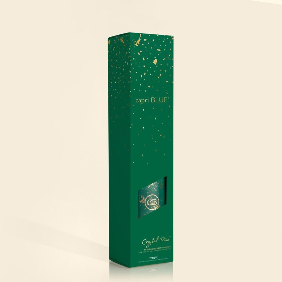 Capri Blue Crystal Pine Glimmer Reed Diffuser, 8 Fl Oz | Diffusers