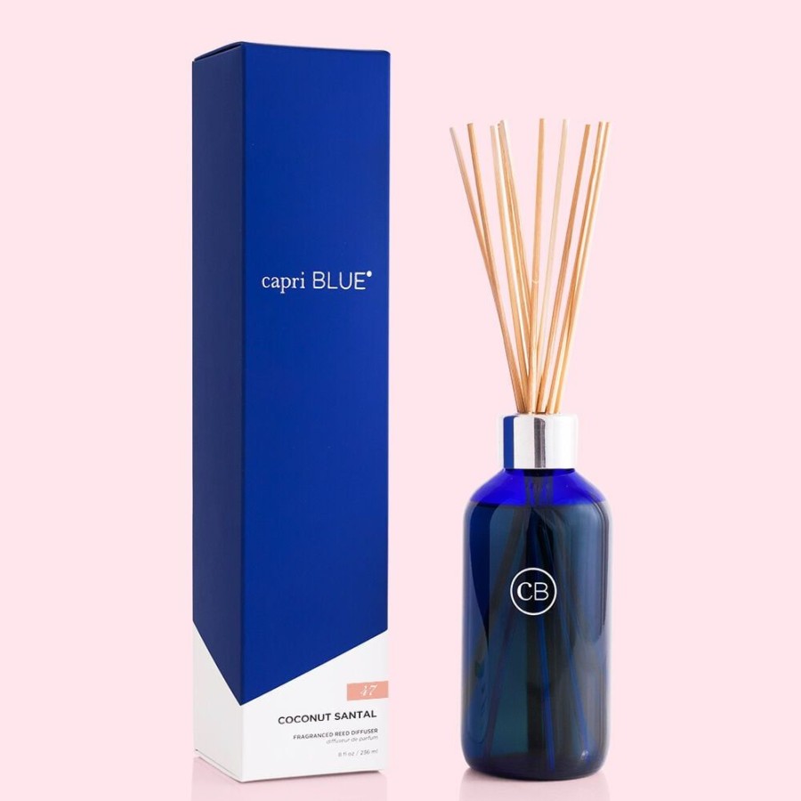 Capri Blue Coconut Santal Signature Reed Diffuser, 8 Fl Oz | Diffusers