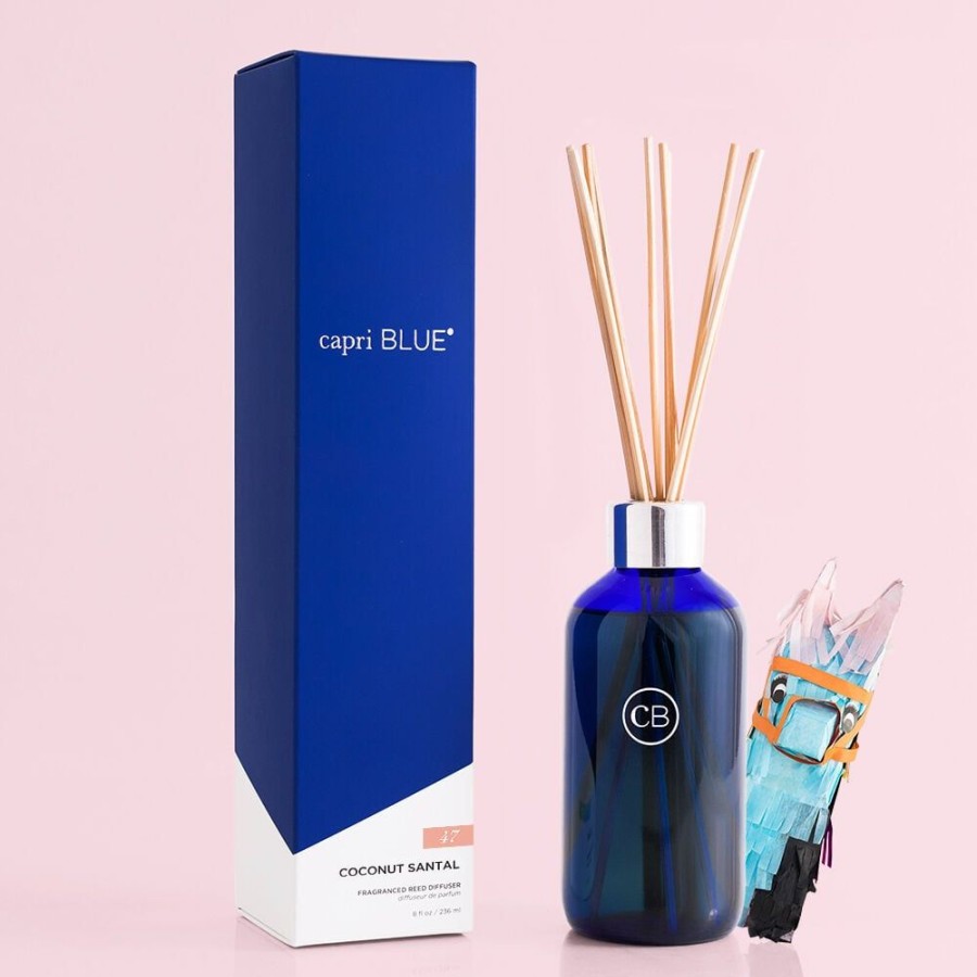 Capri Blue Coconut Santal Signature Reed Diffuser, 8 Fl Oz | Diffusers