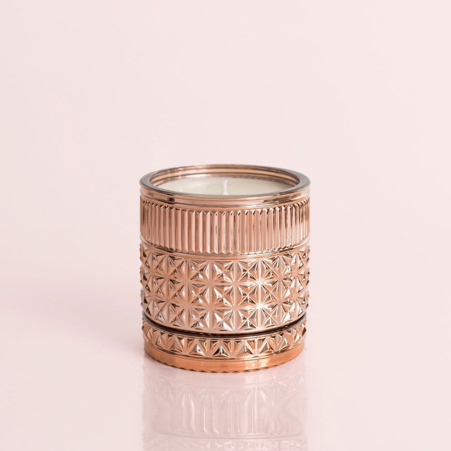 Capri Blue Pink Grapefruit & Prosecco Gilded Faceted Jar, 11 Oz | Candles