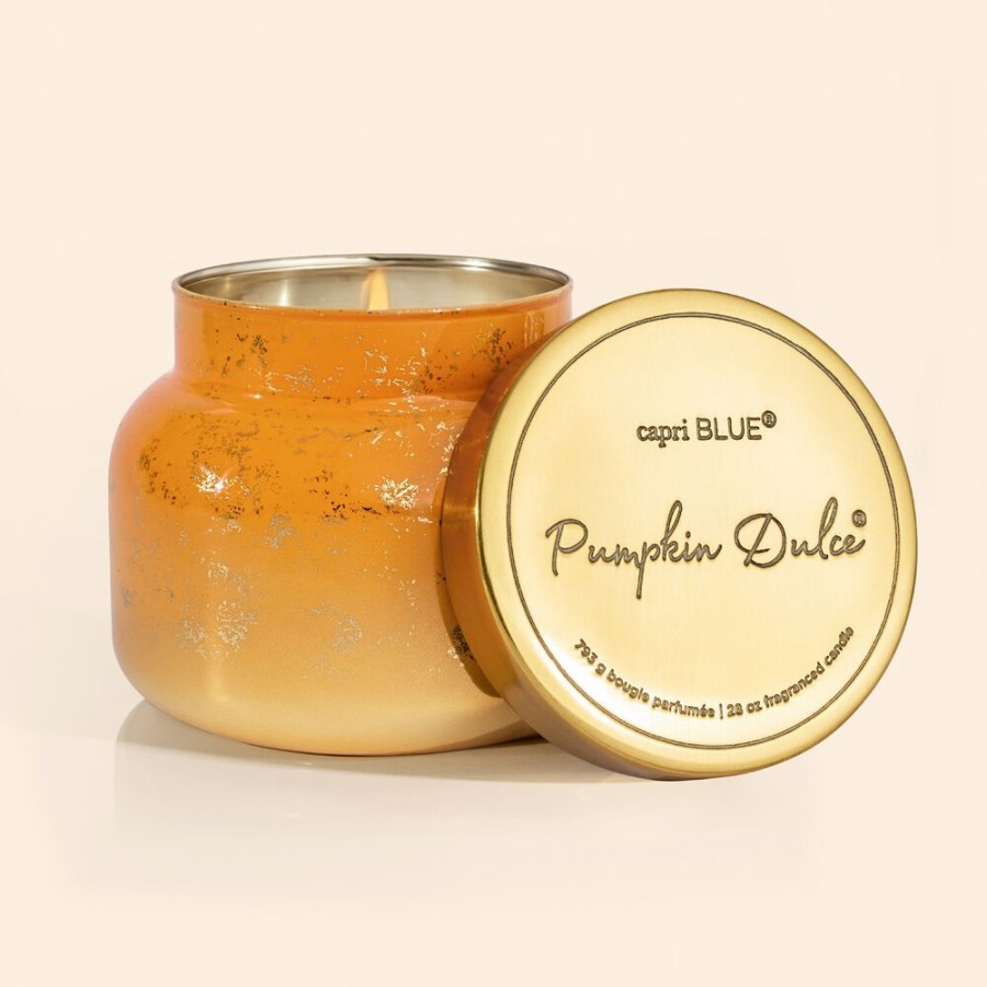 Capri Blue Pumpkin Dulce Glimmer Oversized Jar, 28 Oz | Candles