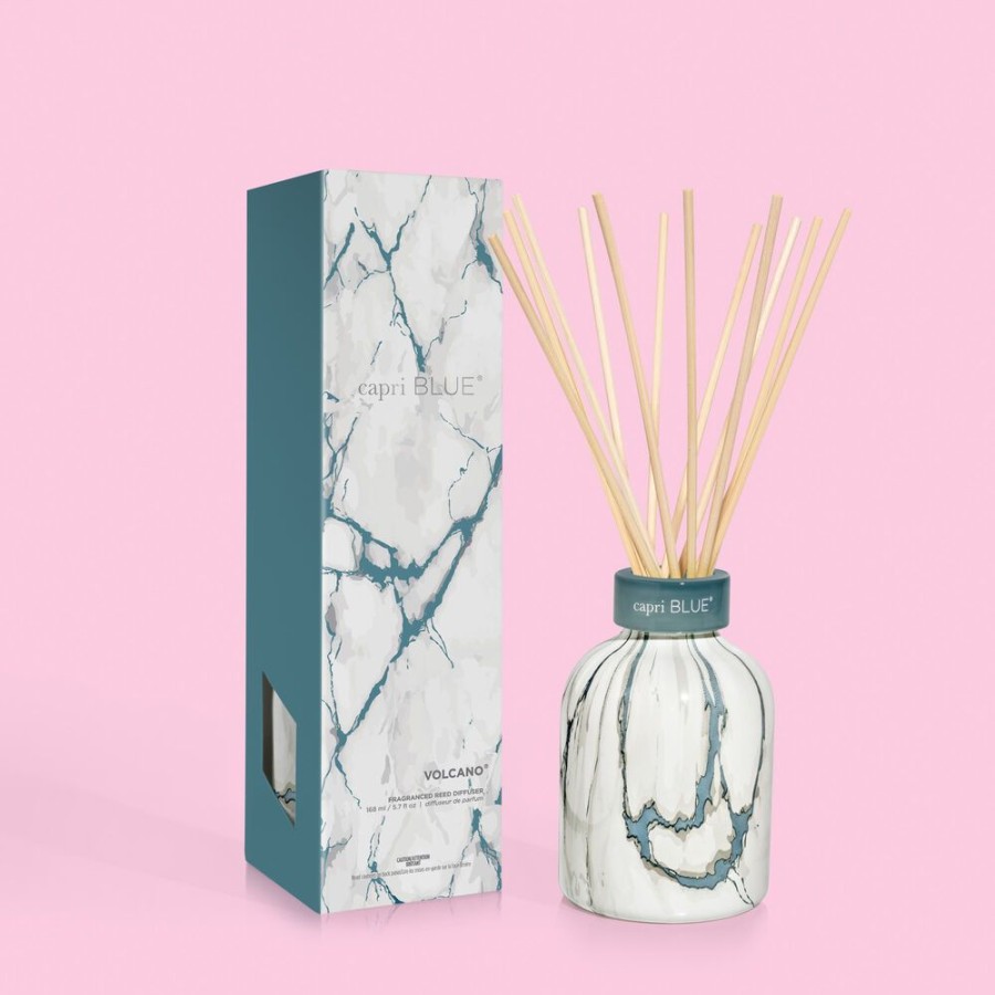 Capri Blue Volcano Modern Marble Petite Reed Diffuser, 5.7 Fl Oz | Diffusers
