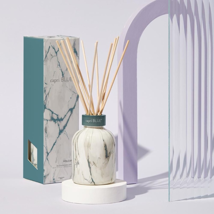 Capri Blue Volcano Modern Marble Petite Reed Diffuser, 5.7 Fl Oz | Diffusers