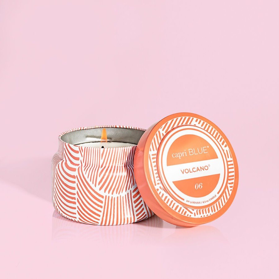 Capri Blue Volcano Tangerine Printed Travel Tin 8.5 Oz | Candles