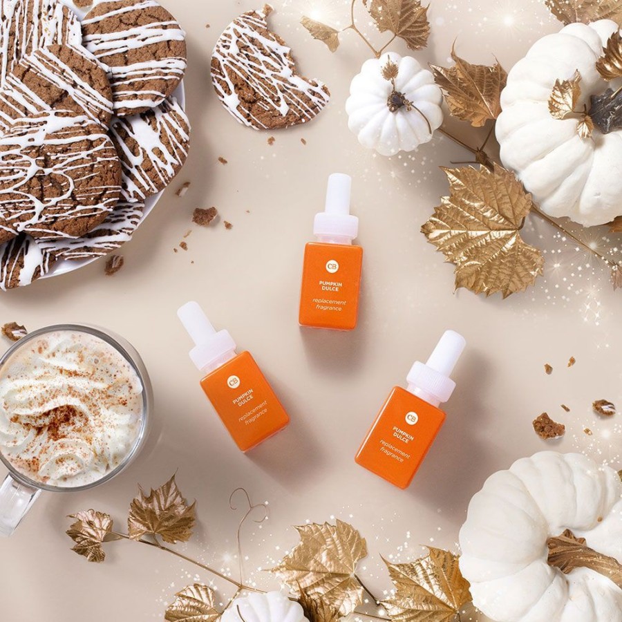 Capri Blue Cb + Pura Diffuser Refill 2-Pack Bundle, Pumpkin Dulce | Pura Smart Home Fragrance