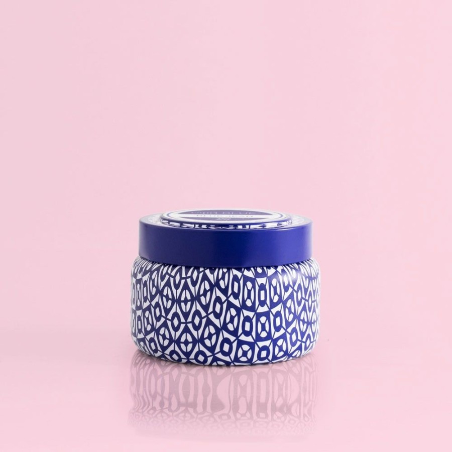 Capri Blue Pineapple Flower Printed Travel Tin, 8.5Oz | Candles