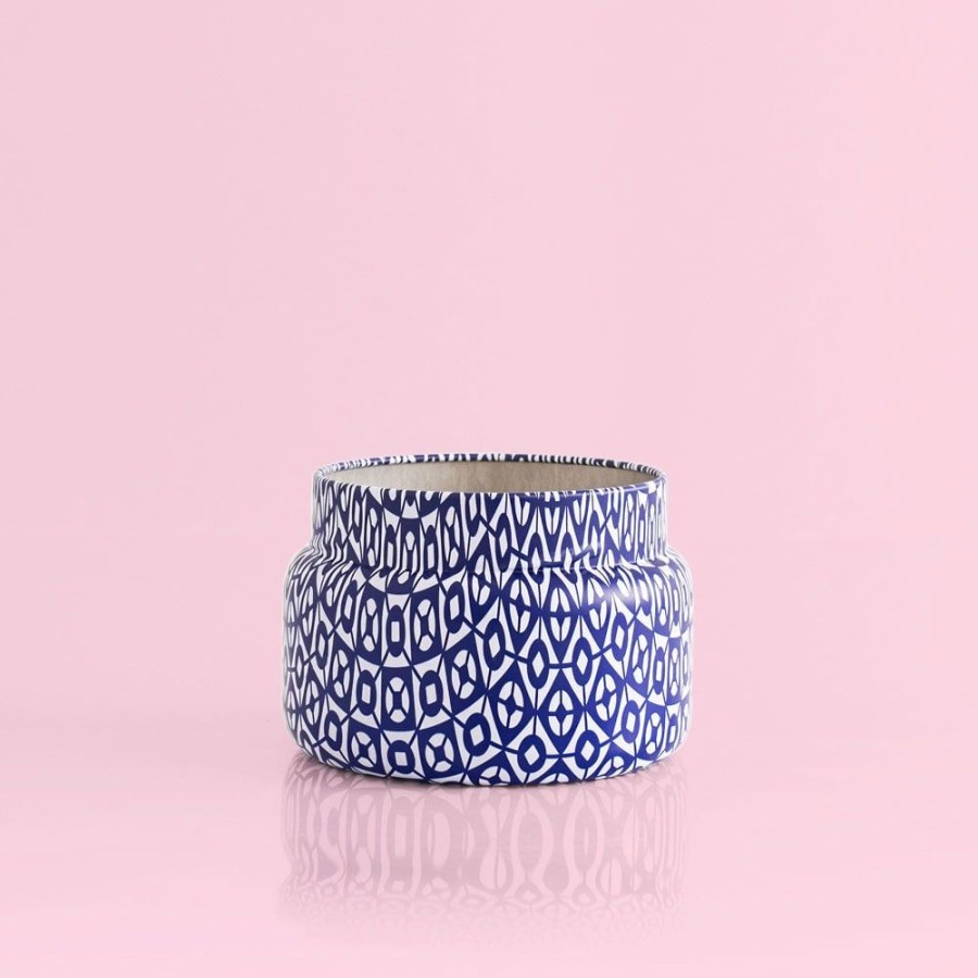 Capri Blue Pineapple Flower Printed Travel Tin, 8.5Oz | Candles