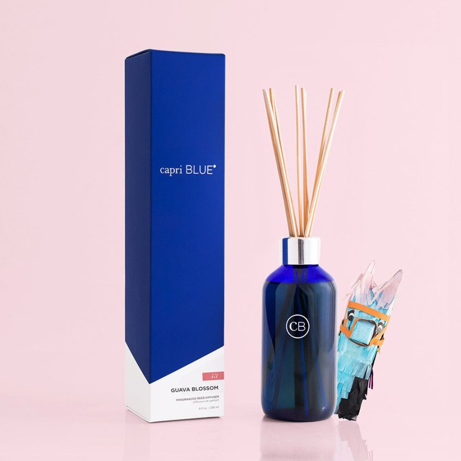 Capri Blue Guava Blossom Signature Reed Diffuser, 8 Fl Oz | Candles