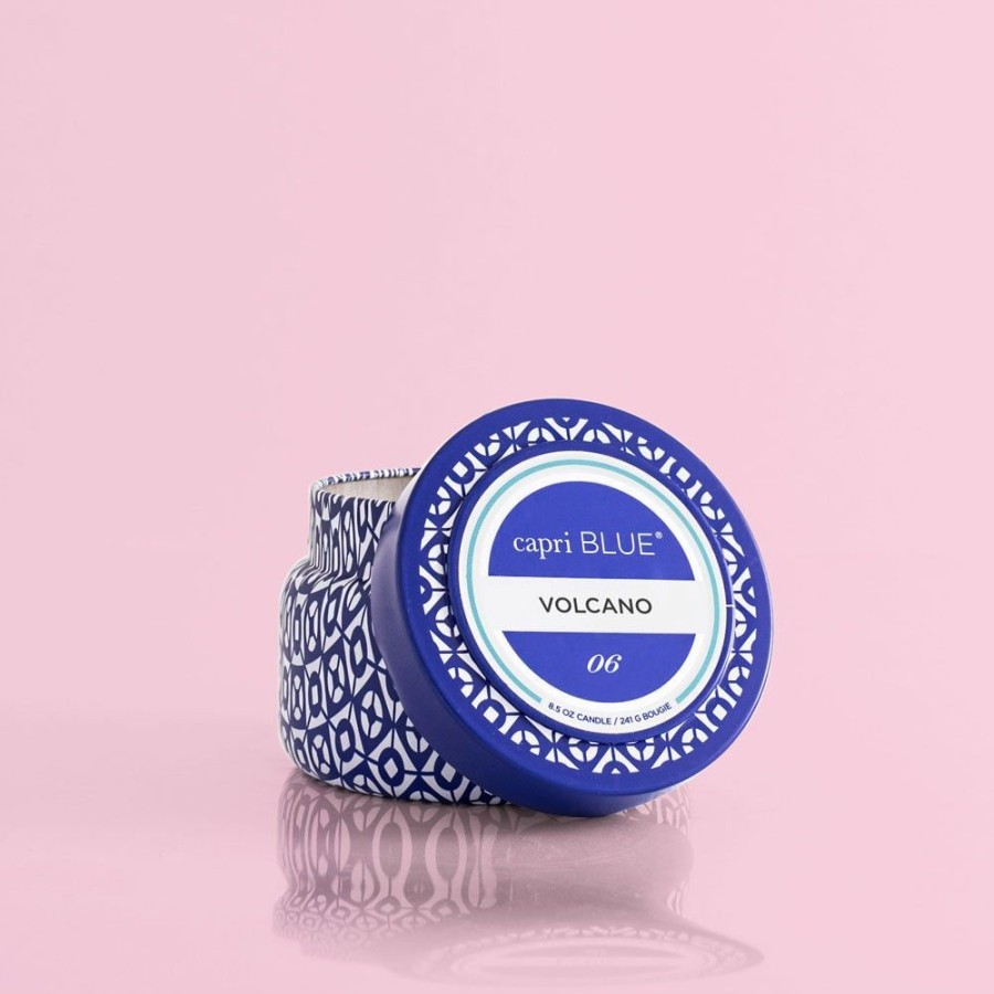 Capri Blue Volcano Printed Travel Tin, 8.5 Oz | Candles