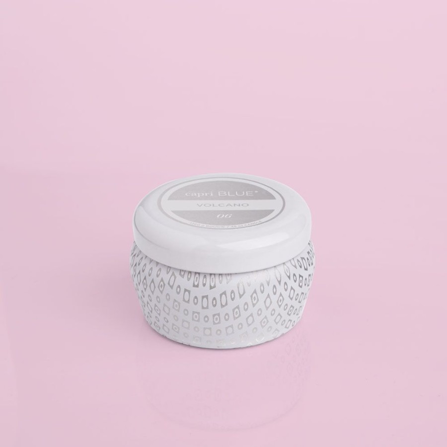 Capri Blue Volcano White Mini Tin, 3 Oz | Candles
