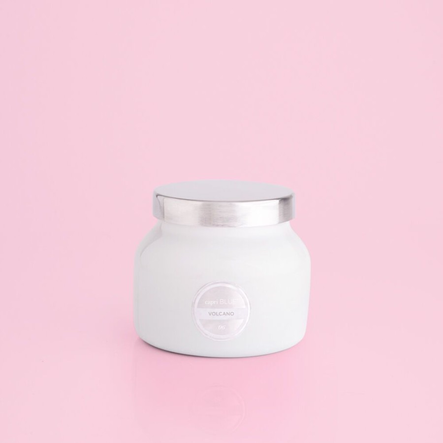 Capri Blue Volcano White Petite Jar, 8 Oz | Candles