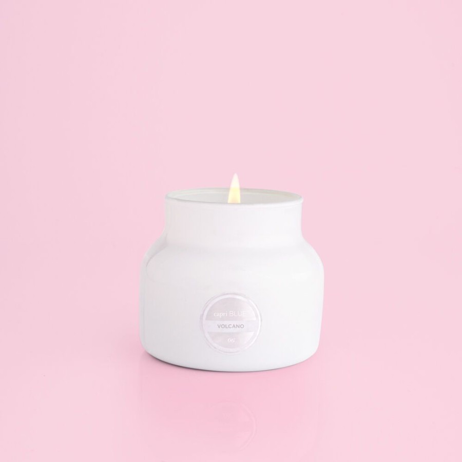 Capri Blue Volcano White Petite Jar, 8 Oz | Candles