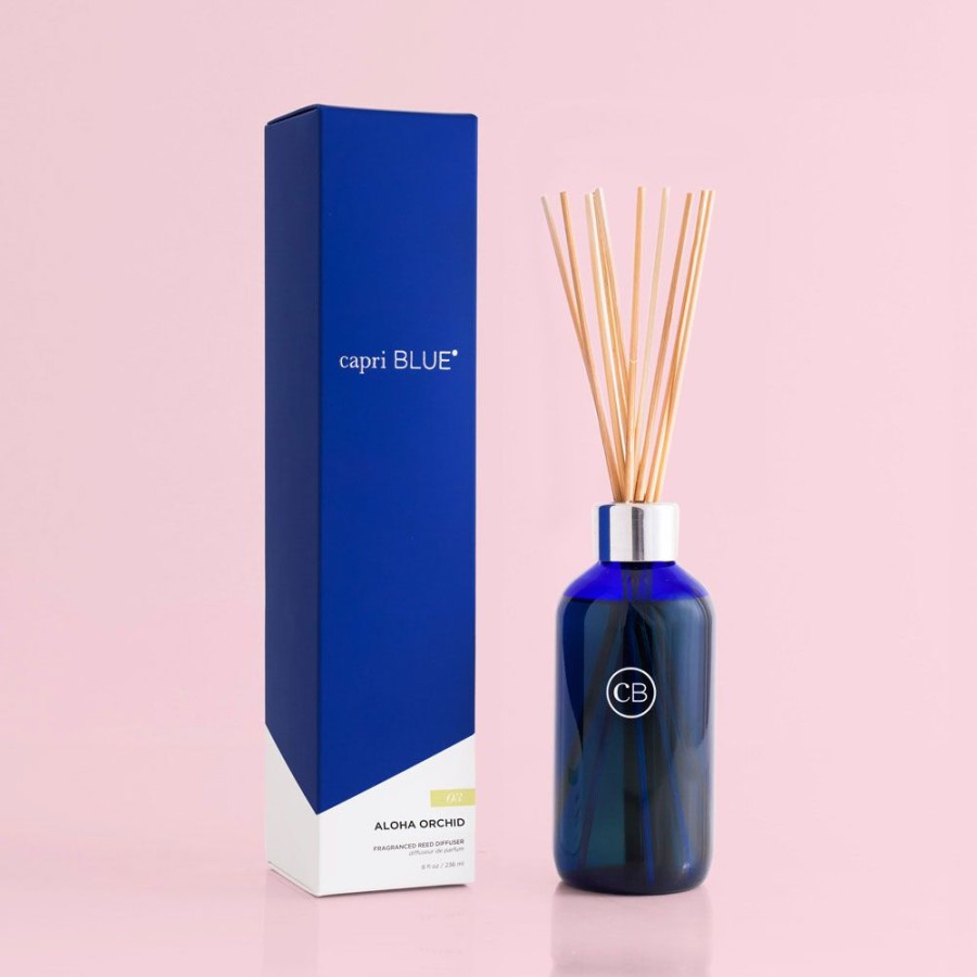 Capri Blue Aloha Orchid Signature Reed Diffuser, 8 Fl Oz | Diffusers