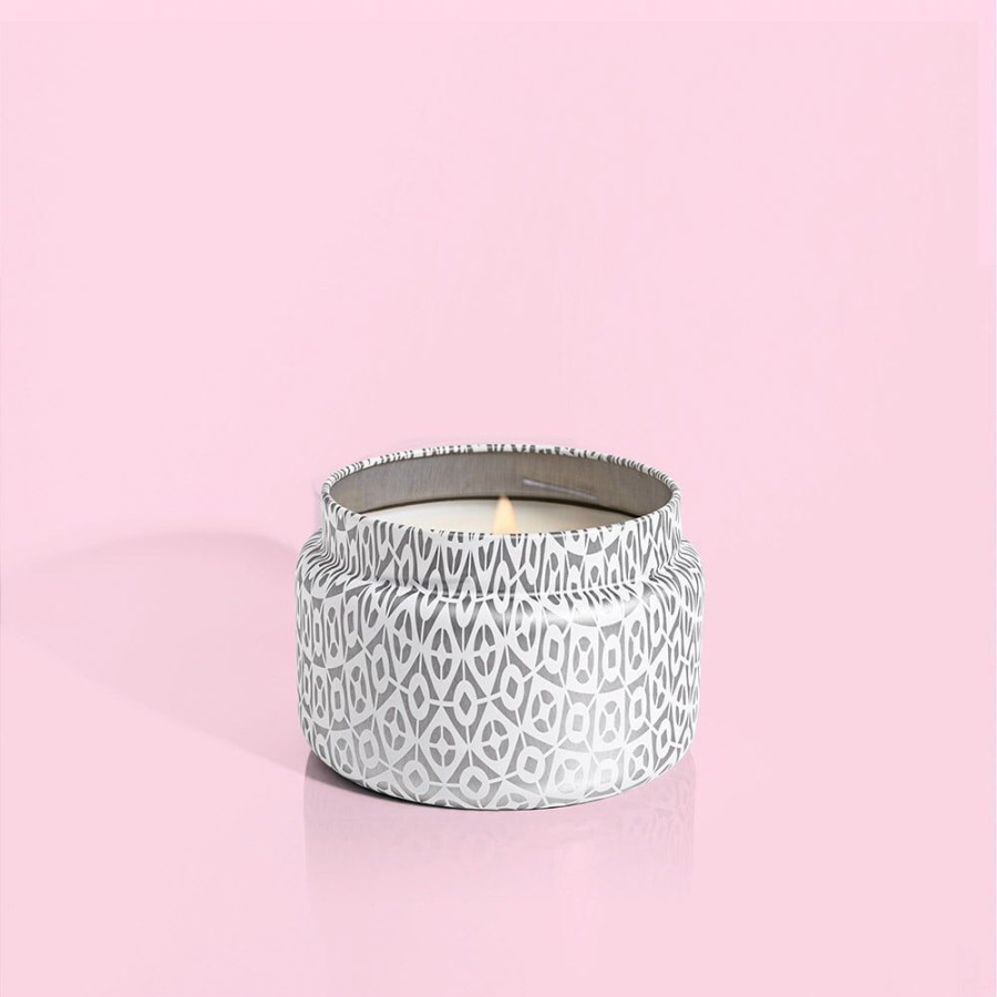 Capri Blue Volcano White Printed Travel Tin, 8.5 Oz | Candles