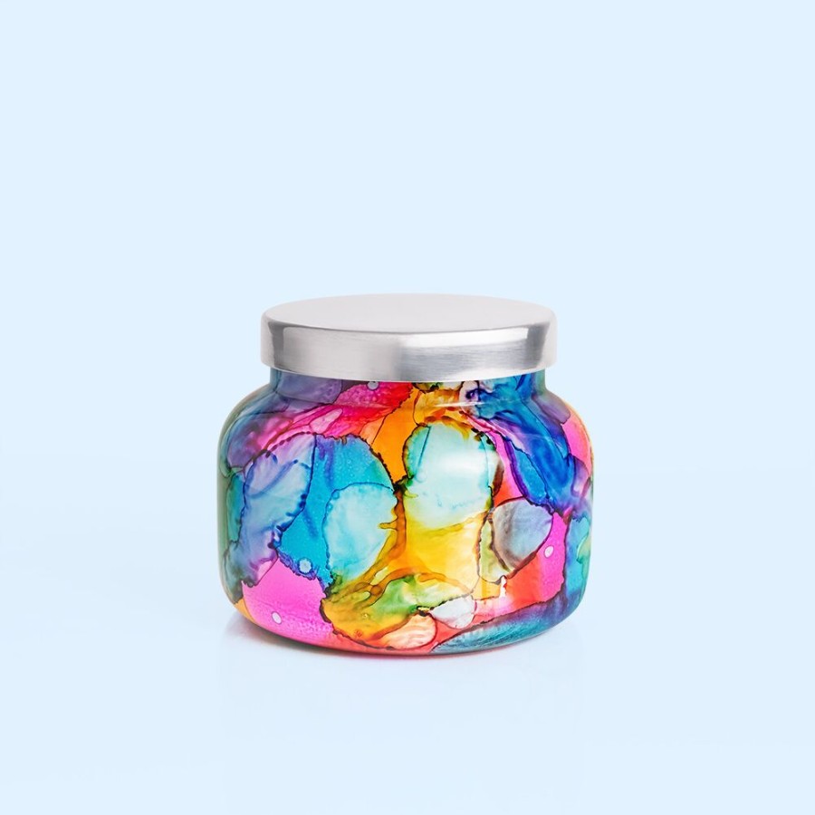Capri Blue Volcano Rainbow Watercolor Signature Jar, 19 Oz | Candles