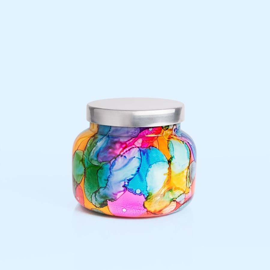 Capri Blue Volcano Rainbow Watercolor Signature Jar, 19 Oz | Candles
