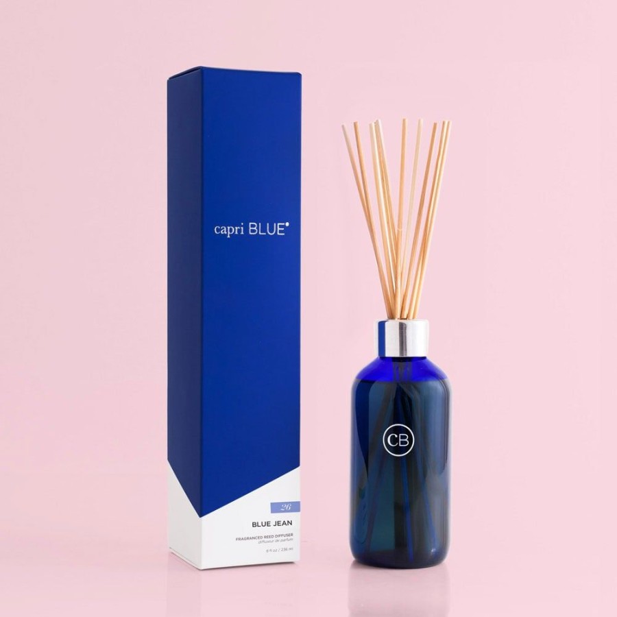 Capri Blue Blue Jean Signature Reed Diffuser, 8 Fl Oz | Diffusers