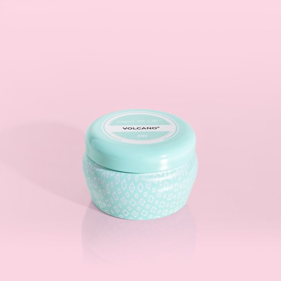 Capri Blue Volcano Aqua Printed Mini Tin, 3 Oz | Candles