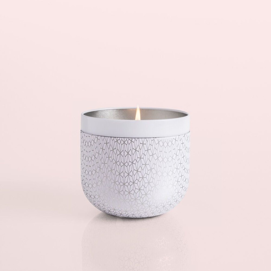 Capri Blue Volcano White Opal Gilded Tin, 12.5 Oz | Candles