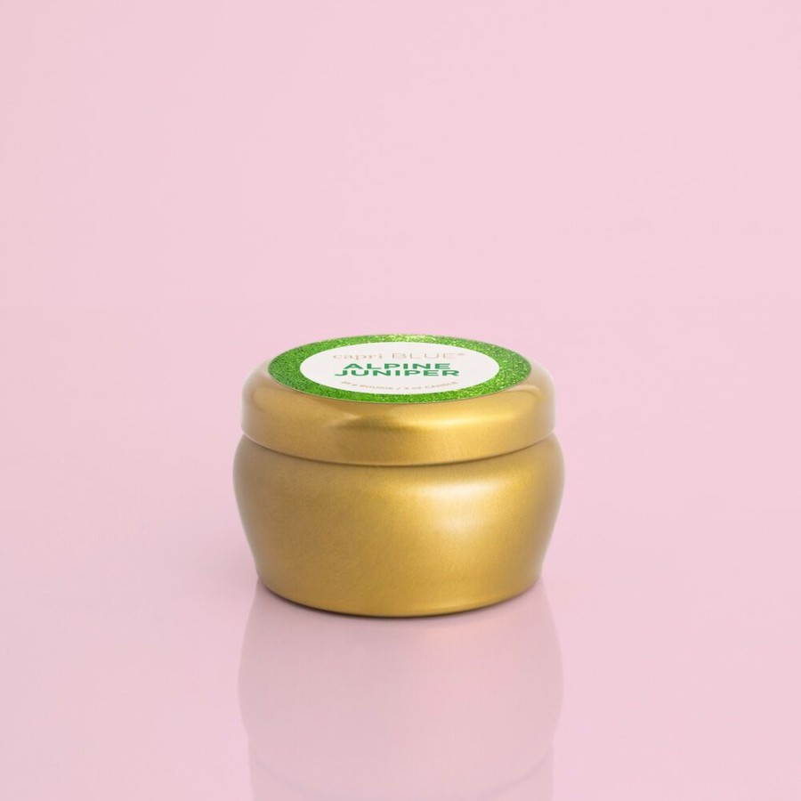 Capri Blue Alpine Juniper Glam Mini Tin, 3 Oz | Candles